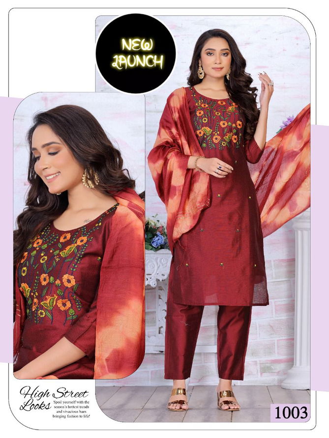 Beauty Kayra New Exclusive Wear Silk Designer Kurti Pant With Dupatta Collection